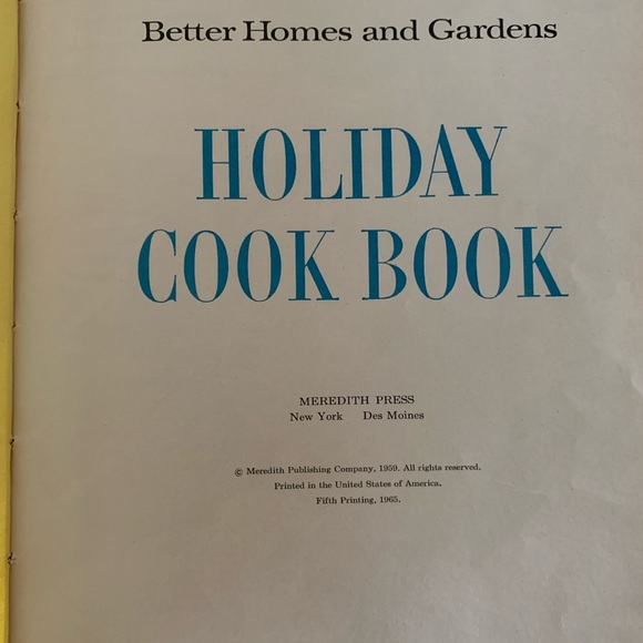 Better Homes and Gardens "Holiday Cook Book" Special Occasions Vintage 1950s - Picture 2 of 14